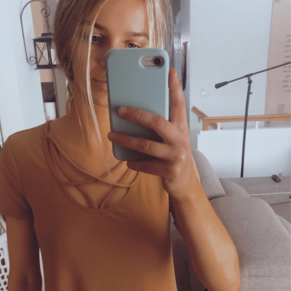 Mustard dress